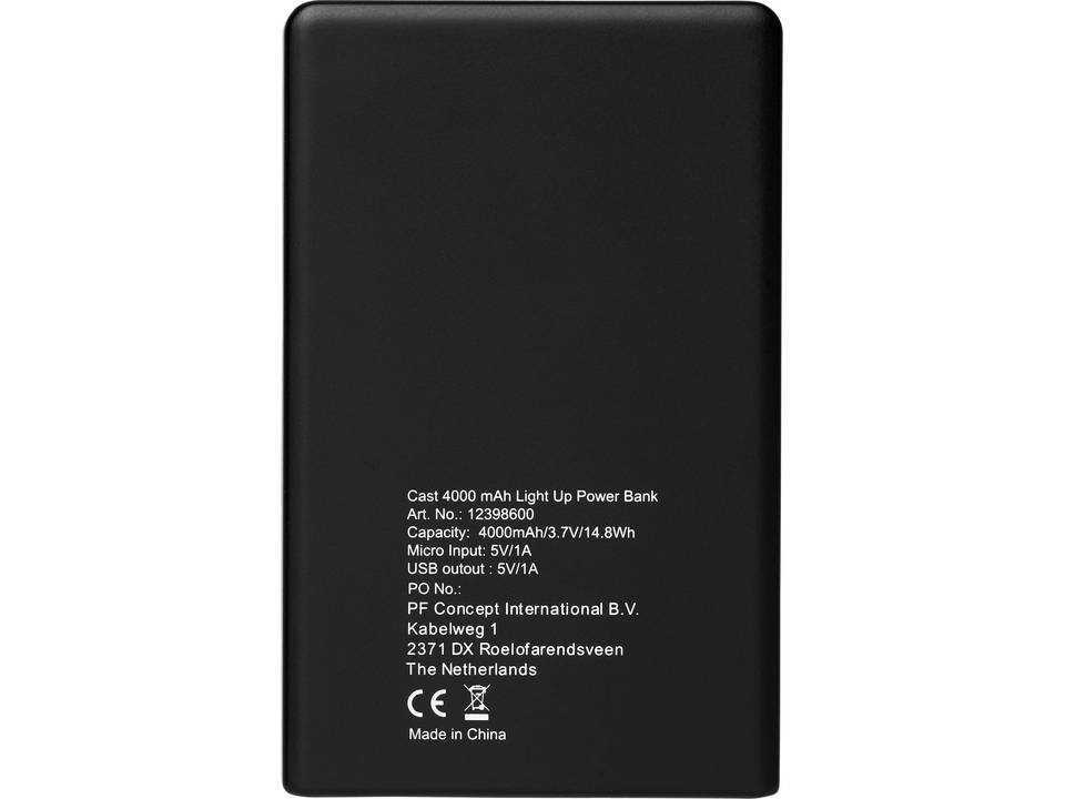 Batterie externe Cast lumineuse de 4000 mAh 4