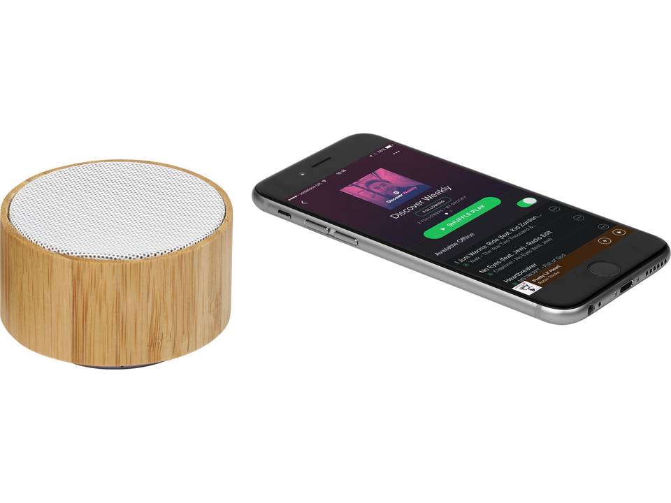 Haut-parleur Bluetooth® en bambou Cosmos 7