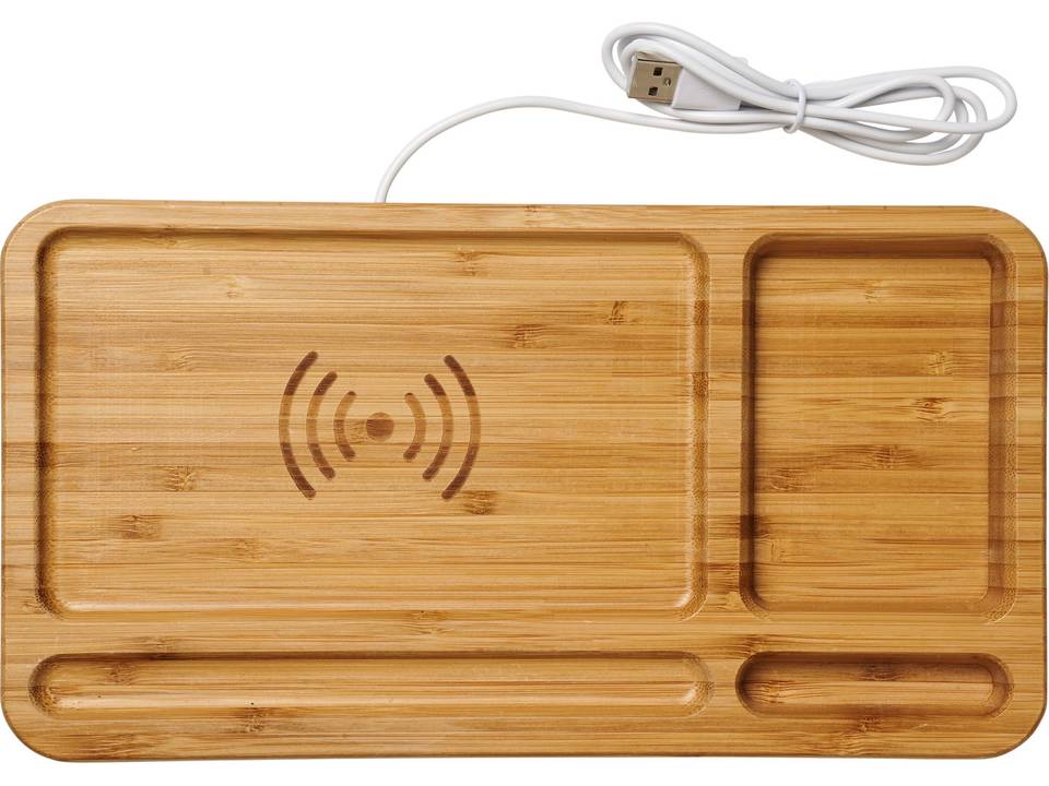 Organiseur de bureau et chargeur à induction Frame 4