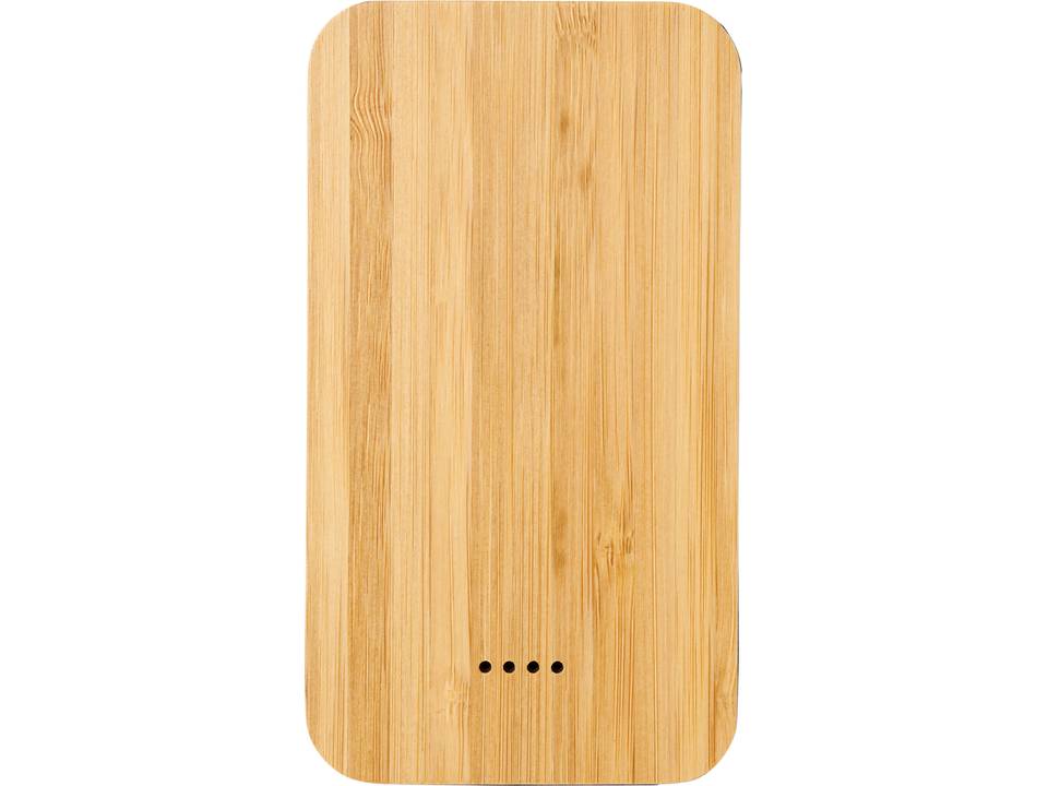 Chargeur à induction et powerbank 6000mAh en bambou/tissu Future 4