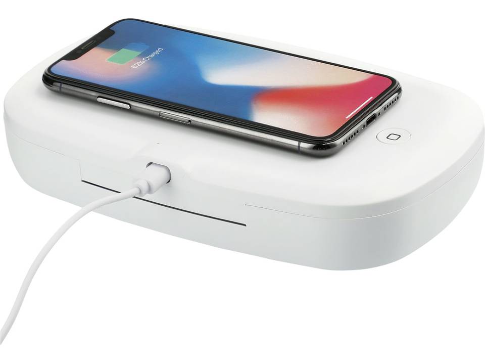 Boitier de stérilisation UV pour smartphone Capsule avec chargeur à induction 5W 7