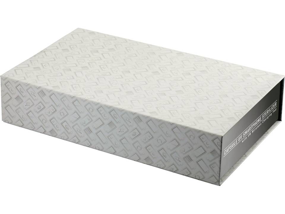 Boitier de stérilisation UV pour smartphone Capsule avec chargeur à induction 5W 3