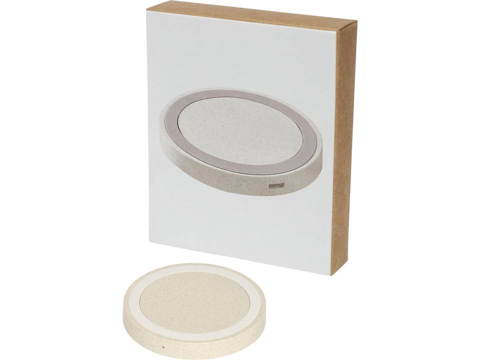Tapis de charge à induction Naka de 5 W en paille de blé 7
