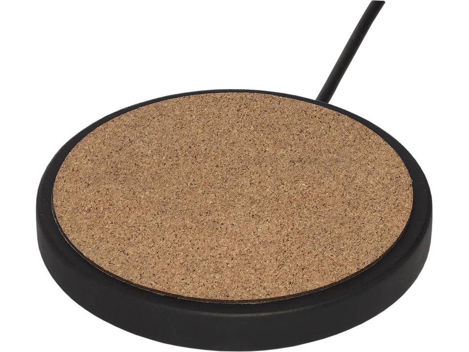 Tapis de charge sans fil Kivi de 10 W en calcaire/liège 5