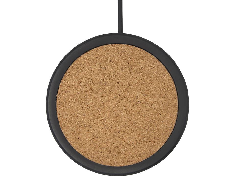 Tapis de charge sans fil Kivi de 10 W en calcaire/liège 4