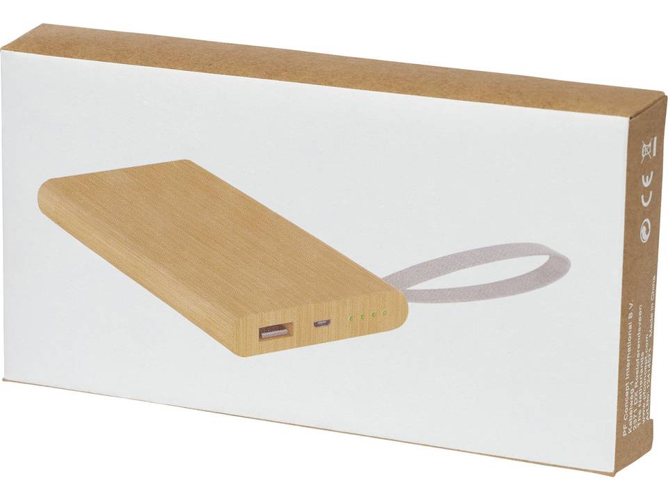 Batterie de secours Tulda de 5 000 mAh en bambou 3