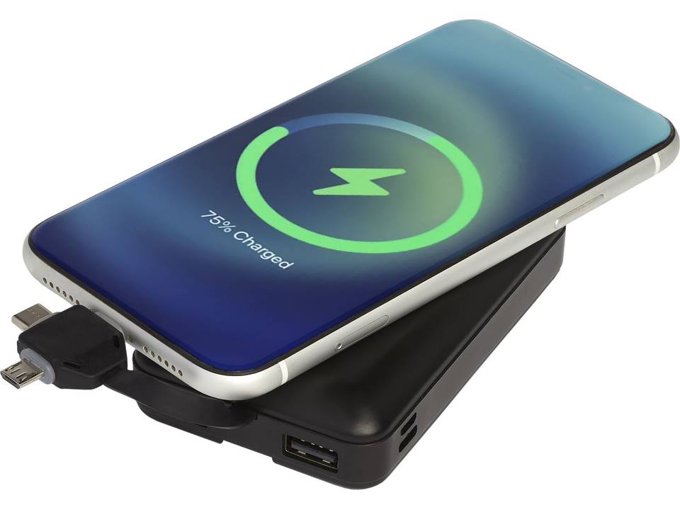Batterie de secours sans fil Kano, 10,000 mAh, avec câble 3-en-1 6