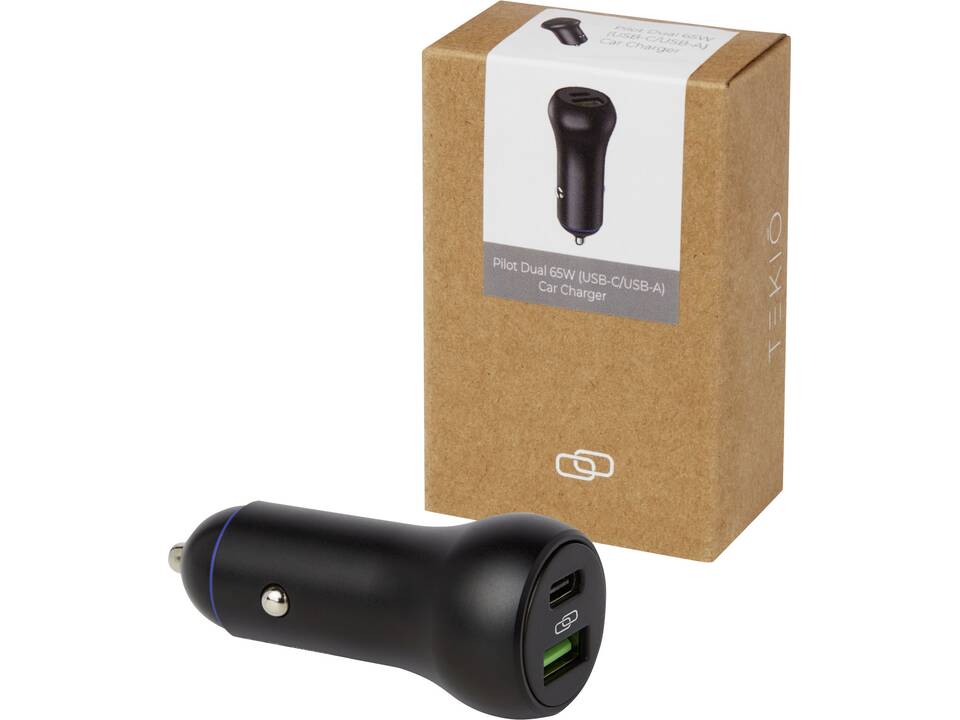 Chargeur de voiture Pilot double USB-C/USB-A de 55 W 7