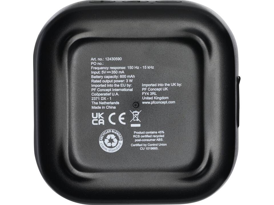 Haut-parleur Bluetooth® Stark 2.0 3W Mini RCS en plastique recyclé 12