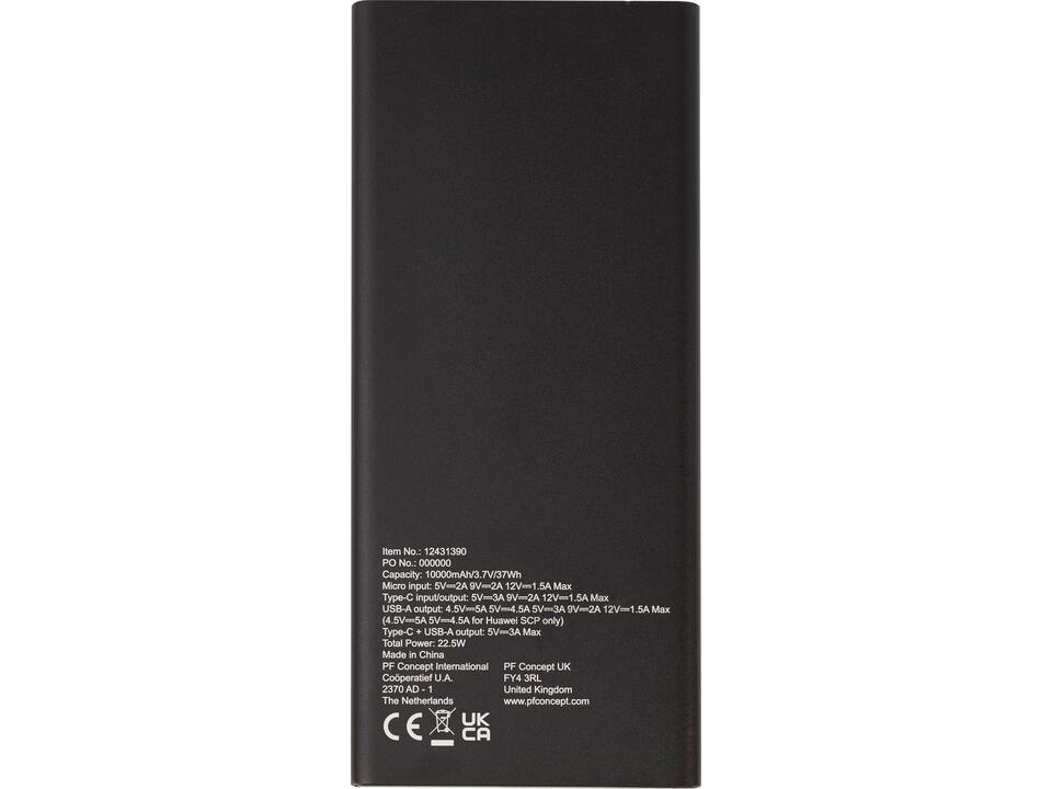 Batterie de secours Hybrid de 10 000 mAh et 22,5 W en aluminium PD 4