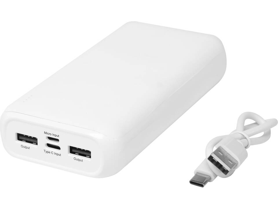 Batterie de secours Electro de 20 000 mAh en plastique recyclé 6