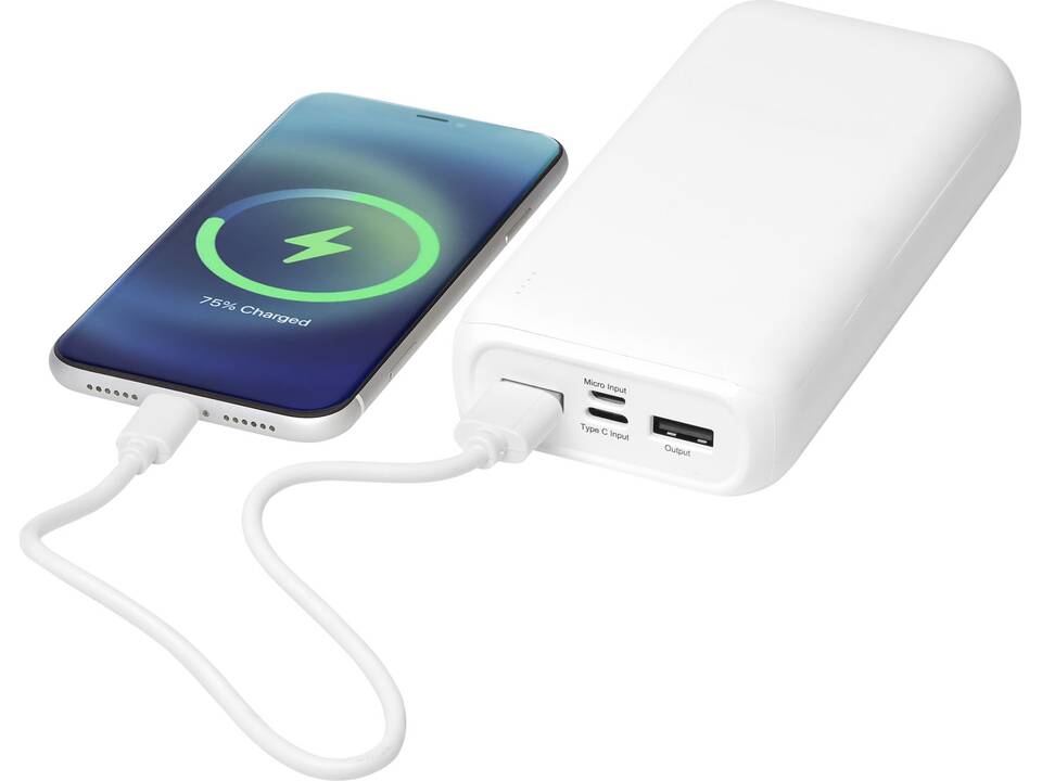 Batterie de secours Electro de 20 000 mAh en plastique recyclé 7