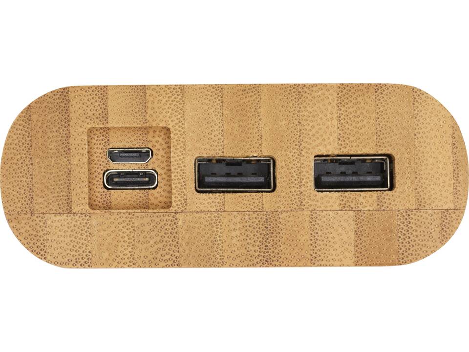 Batterie de secours Tulda de 20,000 mAh en bambou 7