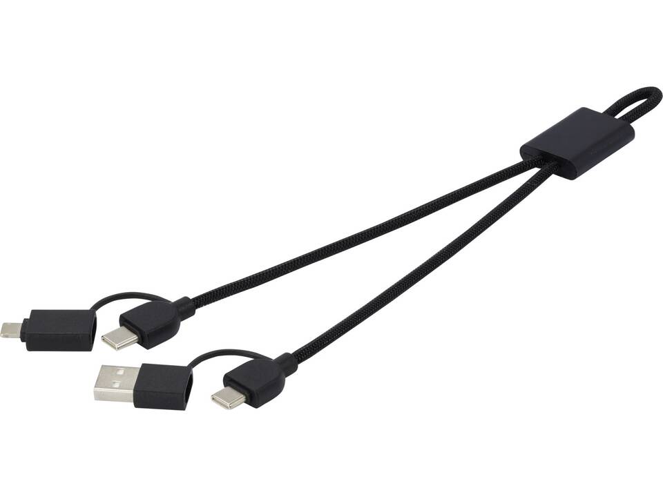 Câble de charge rapide Connect 6-en-1 de 45 W en aluminium recyclé certifié RCS 5
