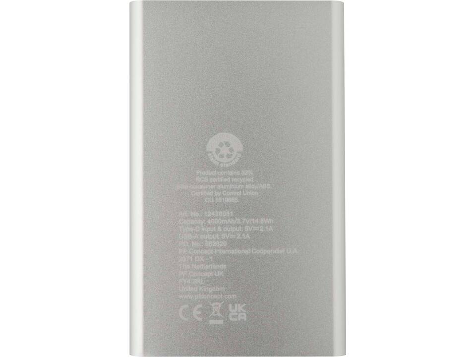 Batterie de secours en aluminium Pep de type-C de 4 000 mAh 17