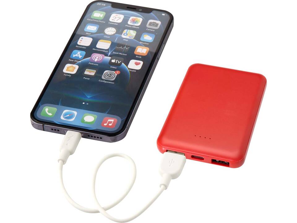 Batterie de secours en plastique recyclé Asama type-C de 5 000 mAh 10