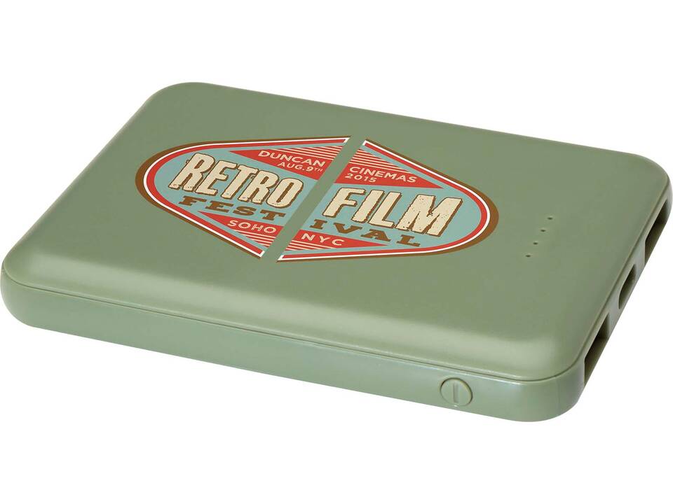 Batterie de secours en plastique recyclé Asama type-C de 5 000 mAh 12