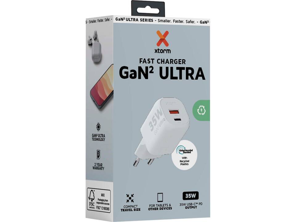 Chargeur mural Xtorm XEC035 GaN² Ultra de 35 W 2