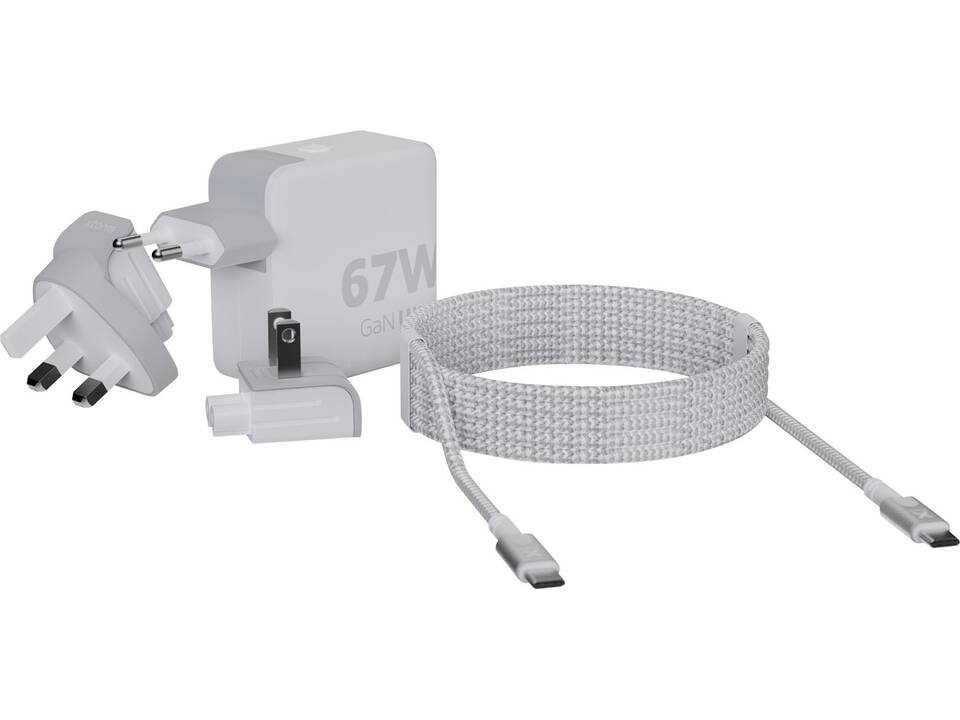 Chargeur de voyage Xtorm XVC2067 GaN Ultra de 67 W avec câble USB-C PD de 100 W 6