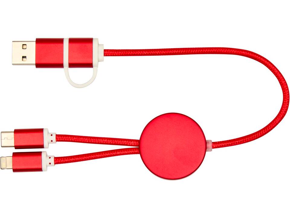 Câble 5 en 1 Alasia en aluminium et plastique recyclés de 30 cm pour la synchronisation des données et la charge rapide de 27 W 3