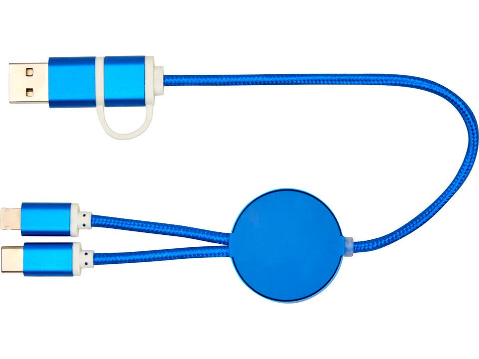 Câble 5 en 1 Alasia en aluminium et plastique recyclés de 30 cm pour la synchronisation des données et la charge rapide de 27 W 11