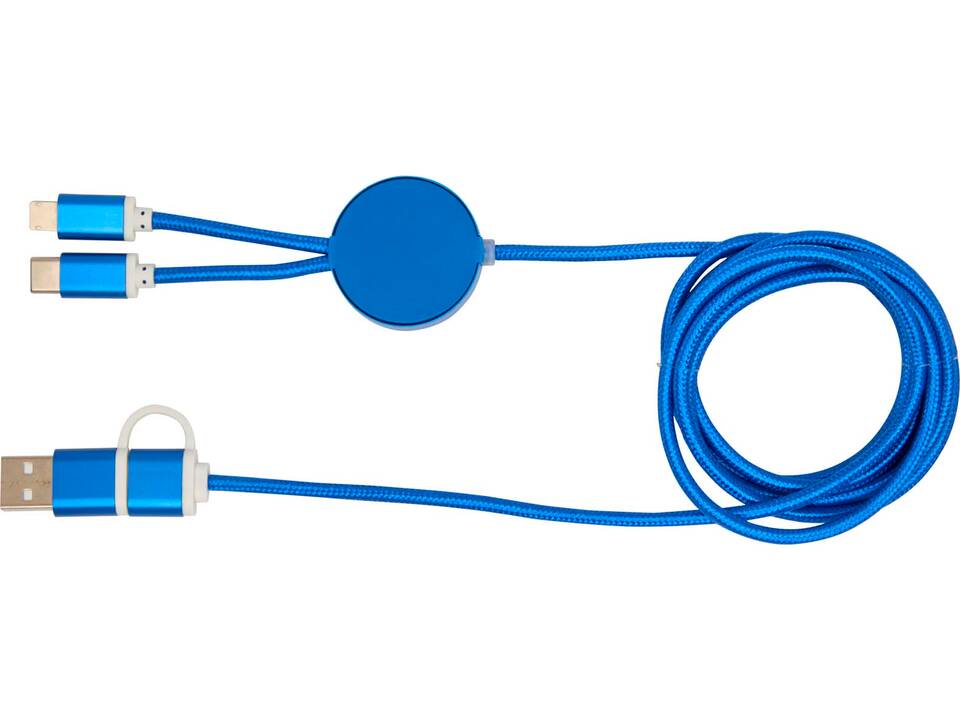 Câble 5 en 1 Alasia en aluminium et plastique recyclés de 150 cm pour la synchronisation des données et la charge rapide de 27 W 10