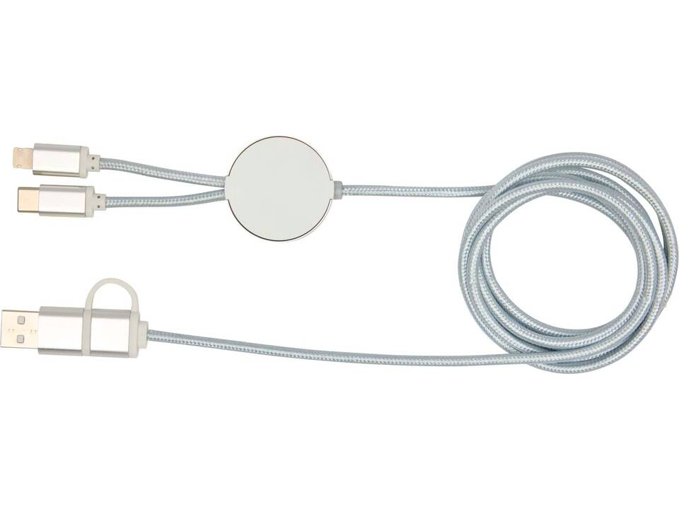 Câble 5 en 1 Alasia en aluminium et plastique recyclés de 150 cm pour la synchronisation des données et la charge rapide de 27 W 17