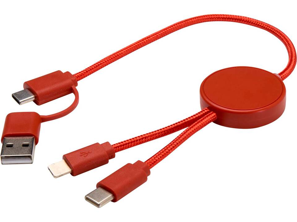 Câble 5 en 1 Citala en plastique recyclé de 30 cm pour la synchronisation des données et la charge rapide de 27 W 10