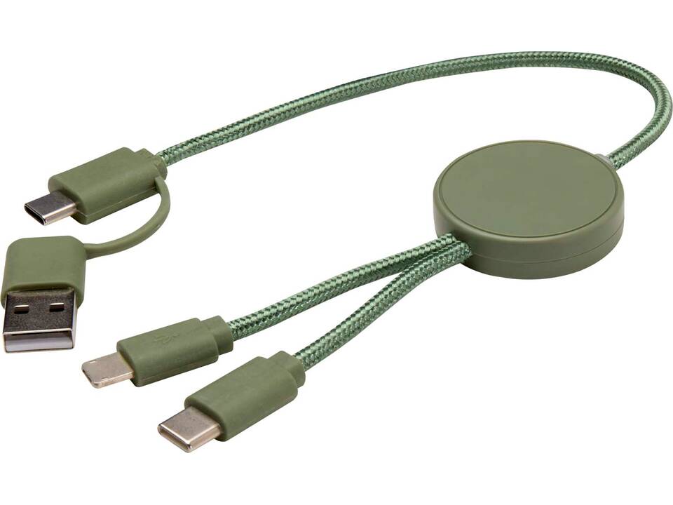 Câble 5 en 1 Citala en plastique recyclé de 30 cm pour la synchronisation des données et la charge rapide de 27 W 17