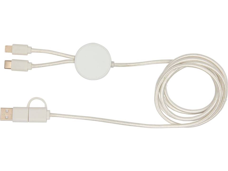 Câble 5 en 1 Citala en plastique recyclé de 150 cm pour la synchronisation des données et la charge rapide de 27 W 3