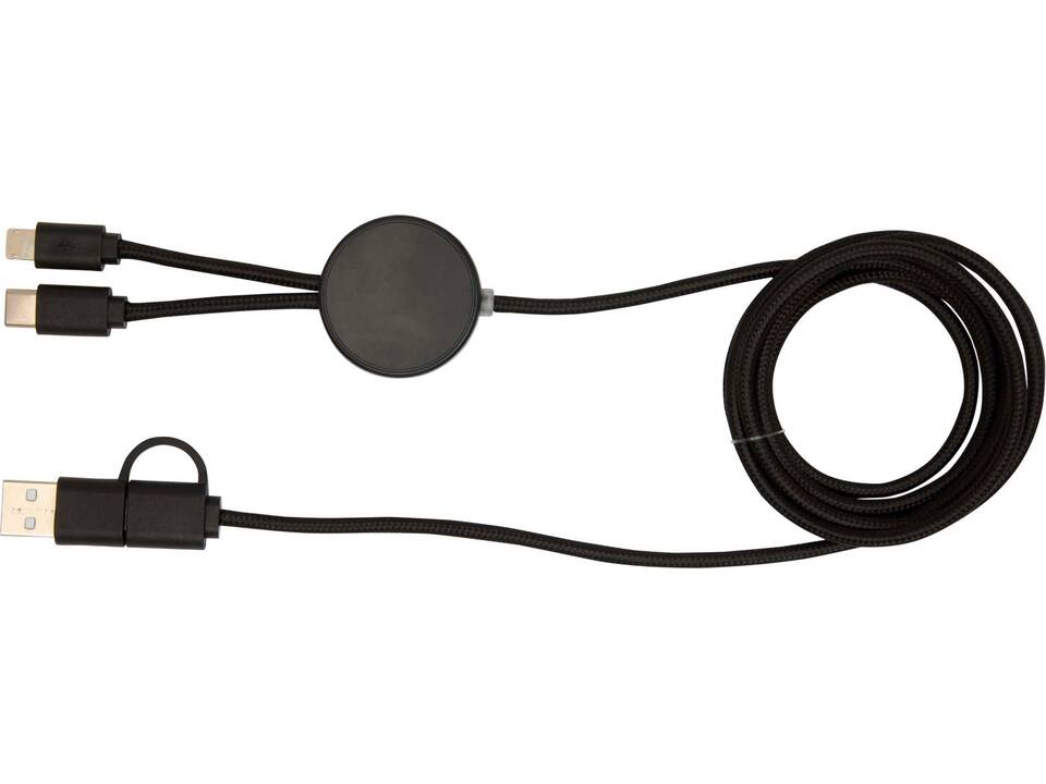 Câble 5 en 1 Citala en plastique recyclé de 150 cm pour la synchronisation des données et la charge rapide de 27 W 11