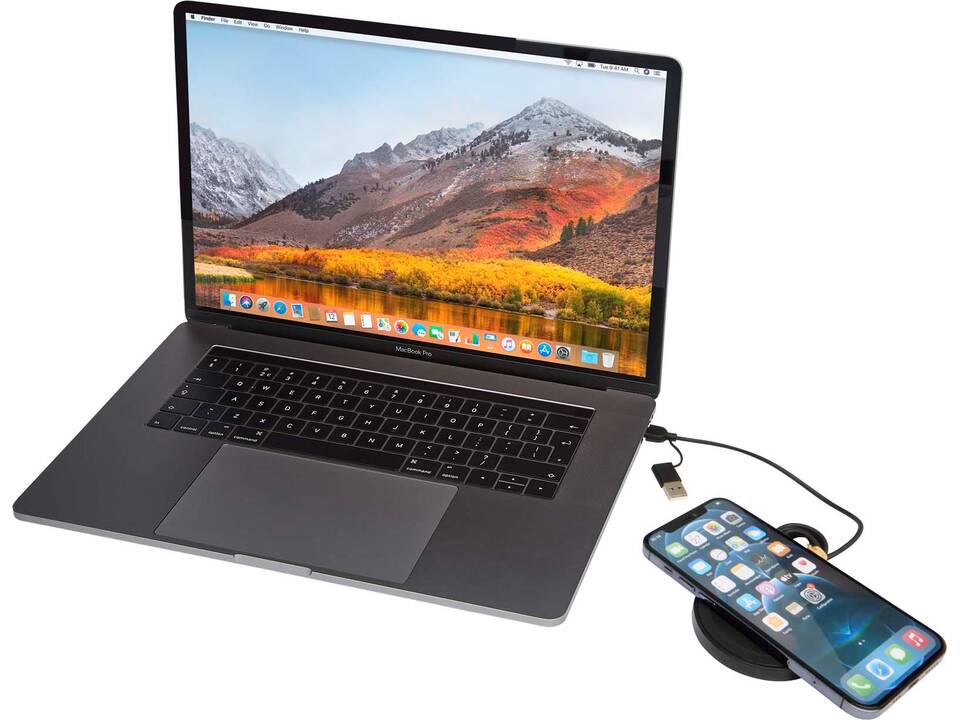 Tapis de charge sans fil Freal de 15 W en plastique recyclé 16