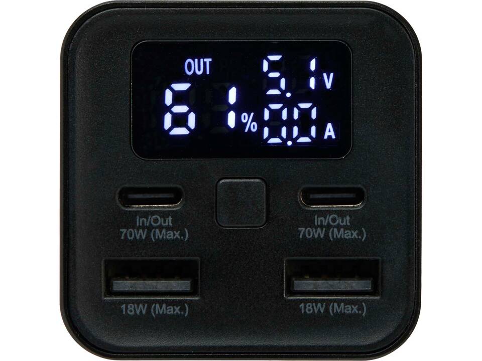 Batterie de secours Acamar de 20 000 mAh et 70 W en aluminium recyclé pour ordinateur portable 8