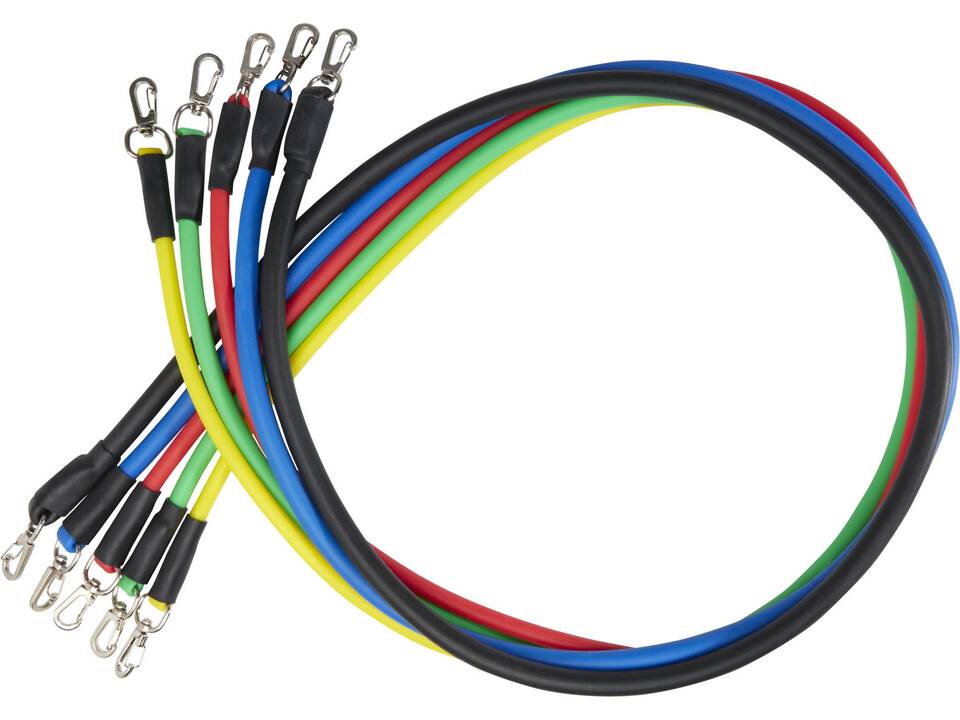 Ensemble de résistance fitness 5 pièces Arnold dans une pochette en PET recyclé 3