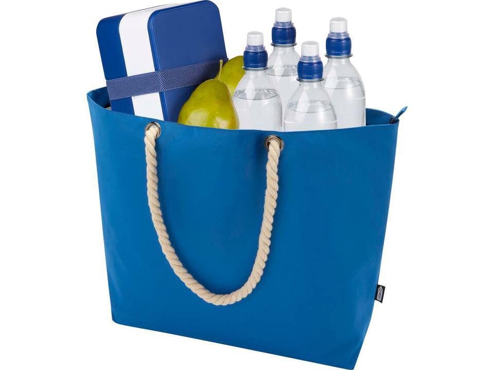 Sac shopping Panama recyclé GRS isotherme de plage avec poignées en cordelette 13