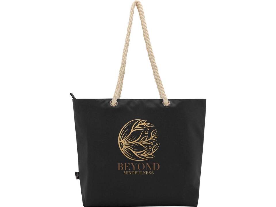 Sac shopping Panama recyclé GRS isotherme de plage avec poignées en cordelette 37