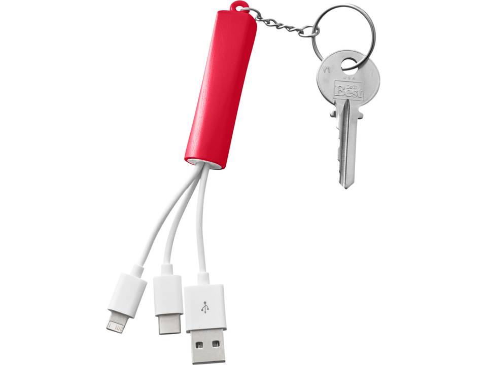 Câble de chargement 3 en 1 Route avec porte-clés 6