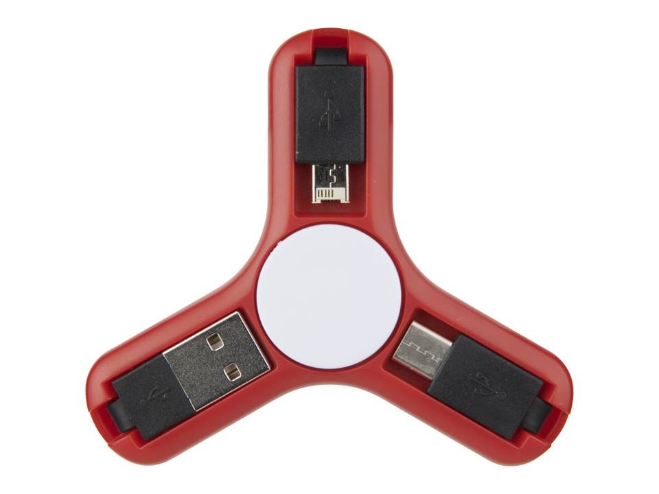 Toupie anti-stress avec câbles de chargement 18