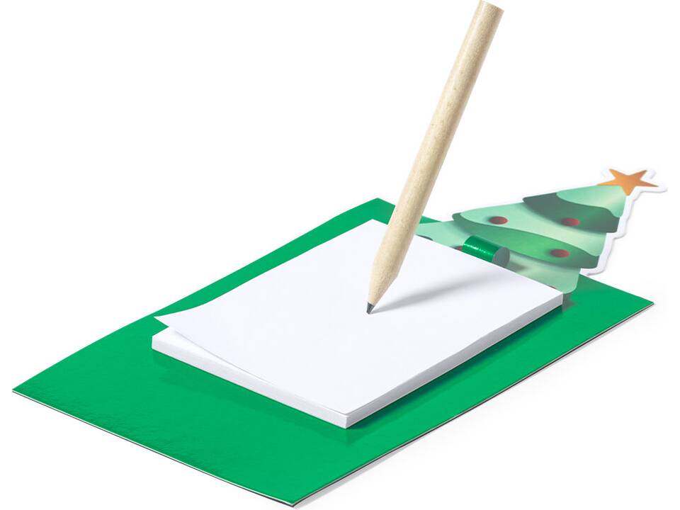 Aimant avec un bloc-notes d'arbre de Noël 2