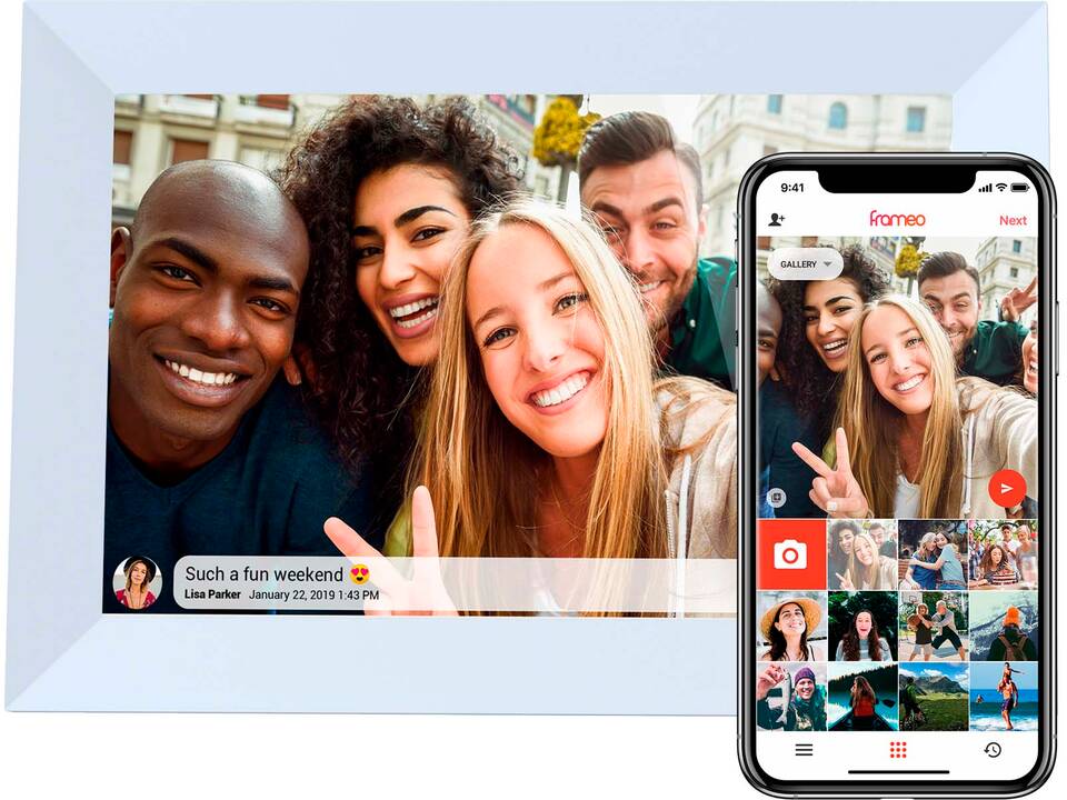 Cadre photo numérique Prixton Prado de 10" avec wifi 4