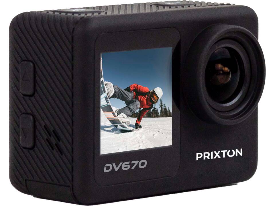 Caméra d’action Prixton DV670 à double écran 4K 2