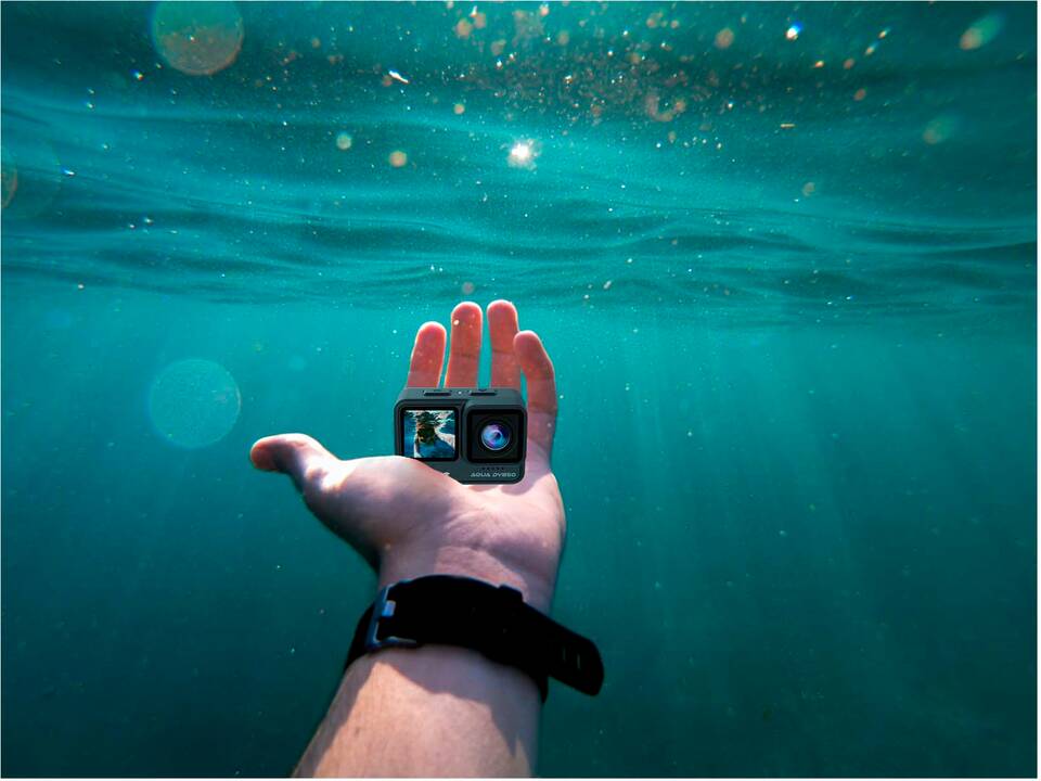 Caméra d’action 4K Prixton DV850 Aqua avec double écran 4K 3