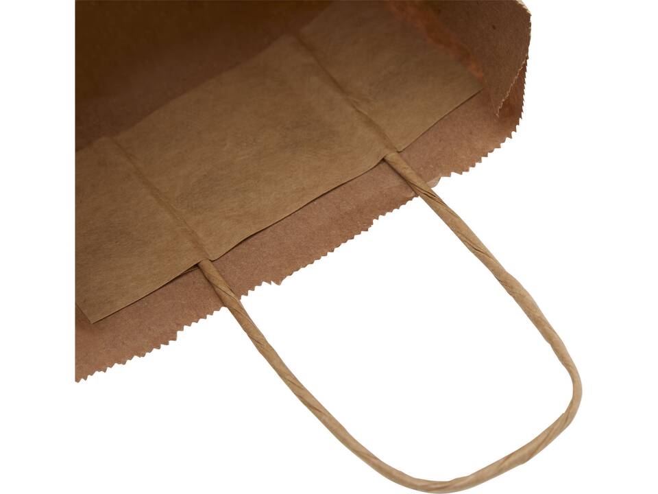 Sac en papier Kraft 80 g/m² avec poignées torsadées, petite taille 11
