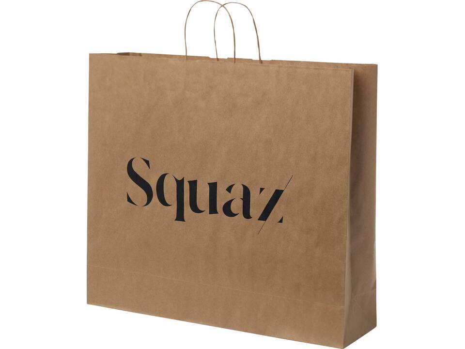 Sac en papier Kraft 90-100 g/m² avec poignées torsadées, XXL 6