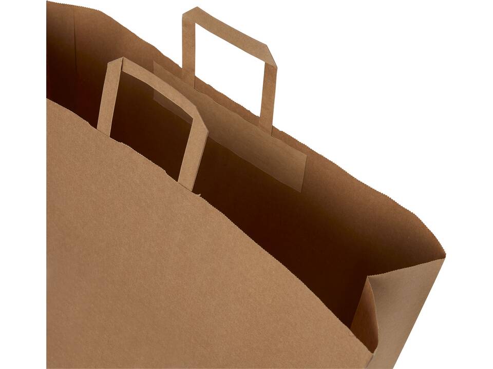 Sac en papier Kraft 90-100 g/m² avec poignées plates, XXL 8