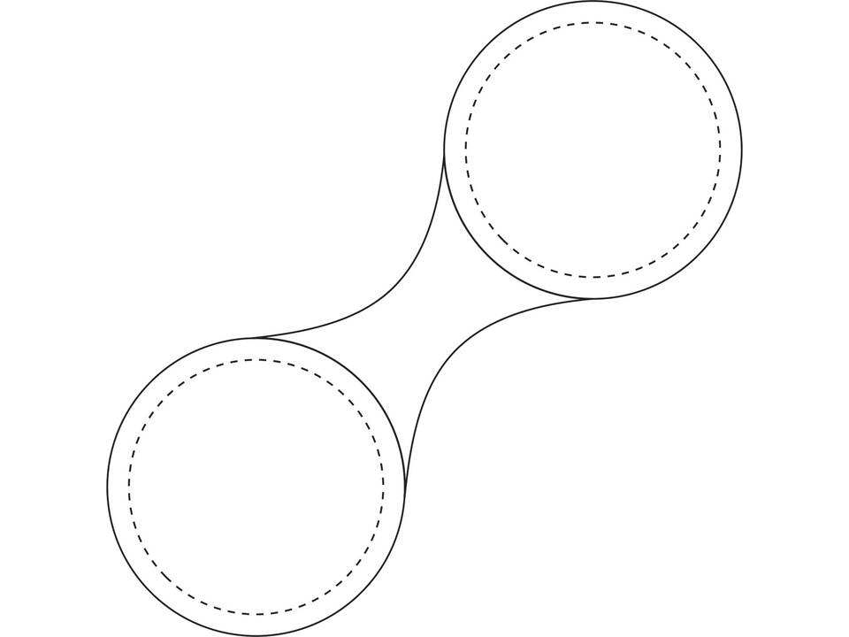 Petit aimant RFX™ rond en TPU réfléchissant 5