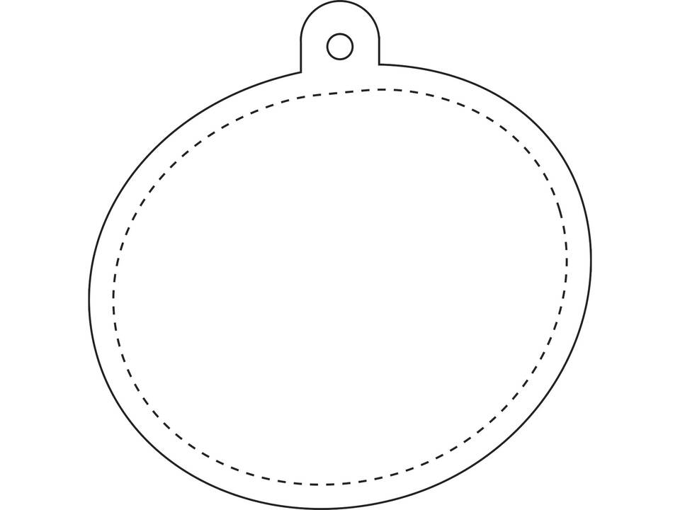 Attache réfléchissante RFX™ ovale en PVC 3