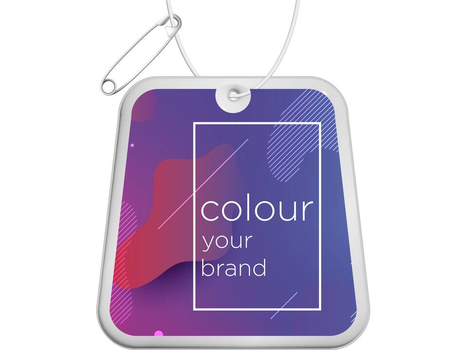 Attache réfléchissante RFX™ en PVC en forme de trapèze 1