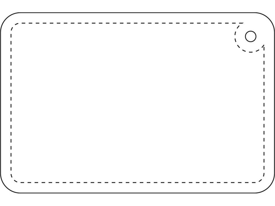 Attache réfléchissante RFX™ rectangulaire en PVC, petit modèle 2