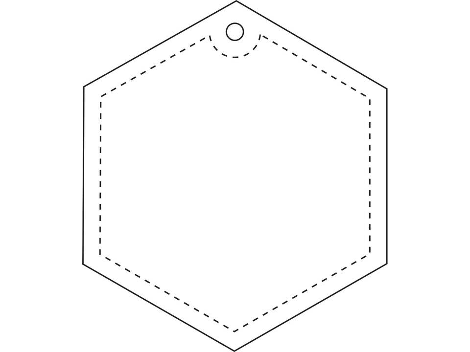 Attache réfléchissante RFX™ hexagonale en PVC 2
